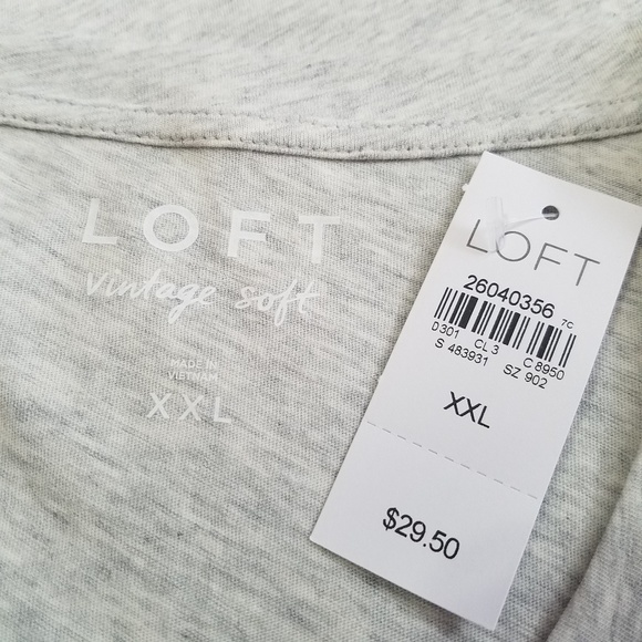 Loft | Pretzel Embroidered Vintage Soft Tee - Picture 5 of 7